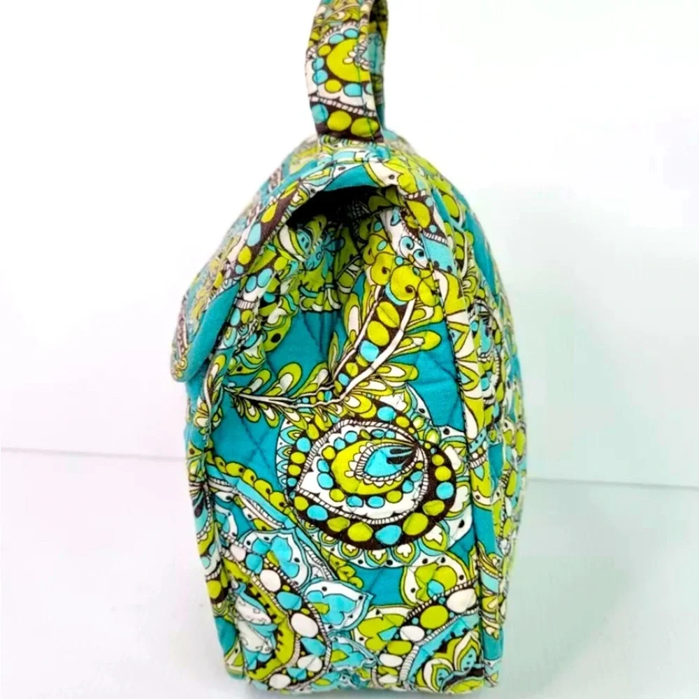 Vera Bradley Insulated Lunch Tote Bag Retired Pattern Peacock Floral Quilted Bag